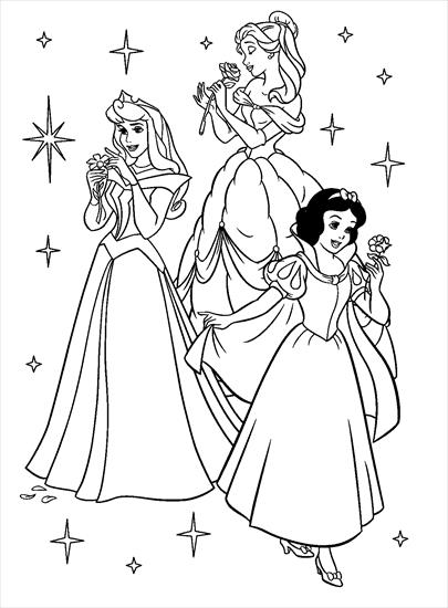 Księżniczki - Księżniczki Disneya - kolorowanka 10.jpg