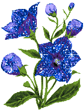 GIFY kwiaty - blue_flowers_2.gif