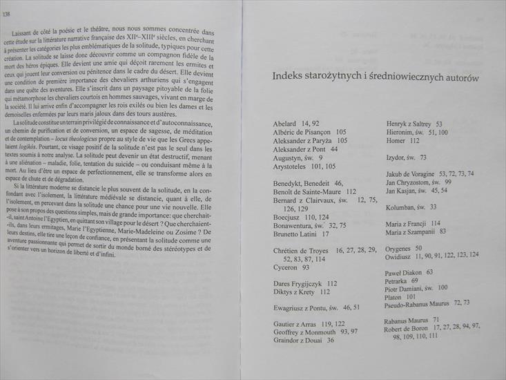 K. Dybiel - Samotność w literaturze średniowiecznej Francji. Literatura narracyjna XII-XIII wieku Wyd, UJ - SAM_7544.JPG