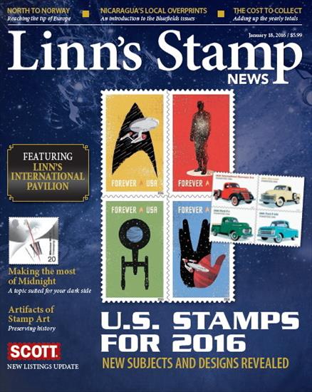 Poster - LINNS STAMP NEWS 2016.01.18 Vol.89 No. 4551 Worlds Largest Weekly Stamp News and Marketplace 2016, PDF.jpg